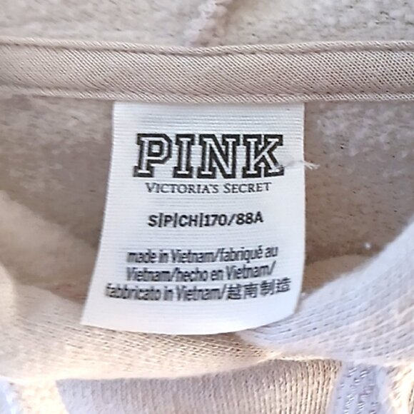 PINK Victoria's Secret Leopard Campus Pullover Hoodie Size Small - Picture 3 of 4